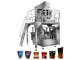 Granule Weigh Fill Seal Production Line For Preformed Plastic Bags