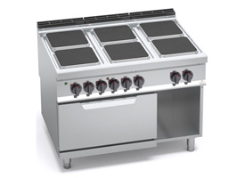 6 Square Plate Electric Cooker + 2/1 Electric Oven