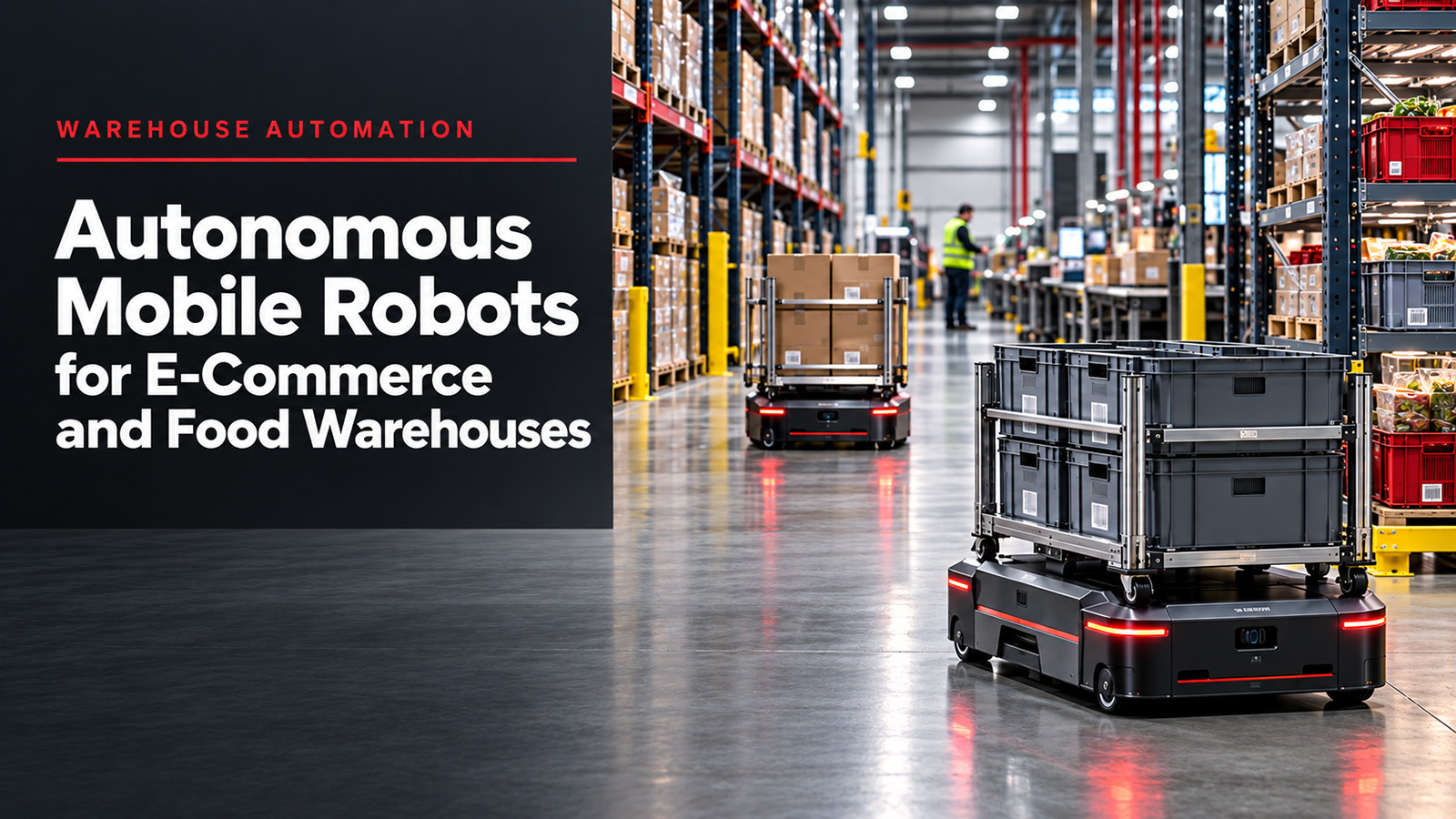 Autonomous Mobile Robots for E-Commerce and Food Warehouse