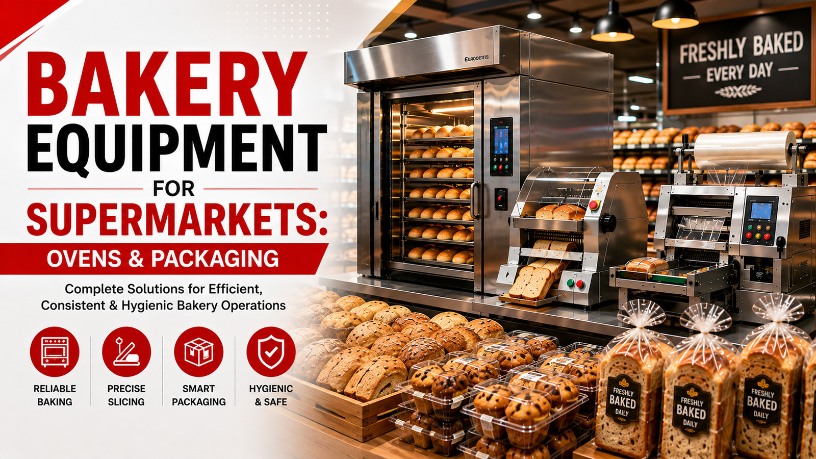 Bakery Equipment for Supermarkets: Ovens & Packaging