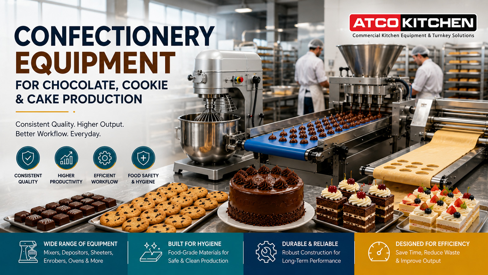 Choosing Confectionery Equipment for Chocolate, Cookie & Cake Production