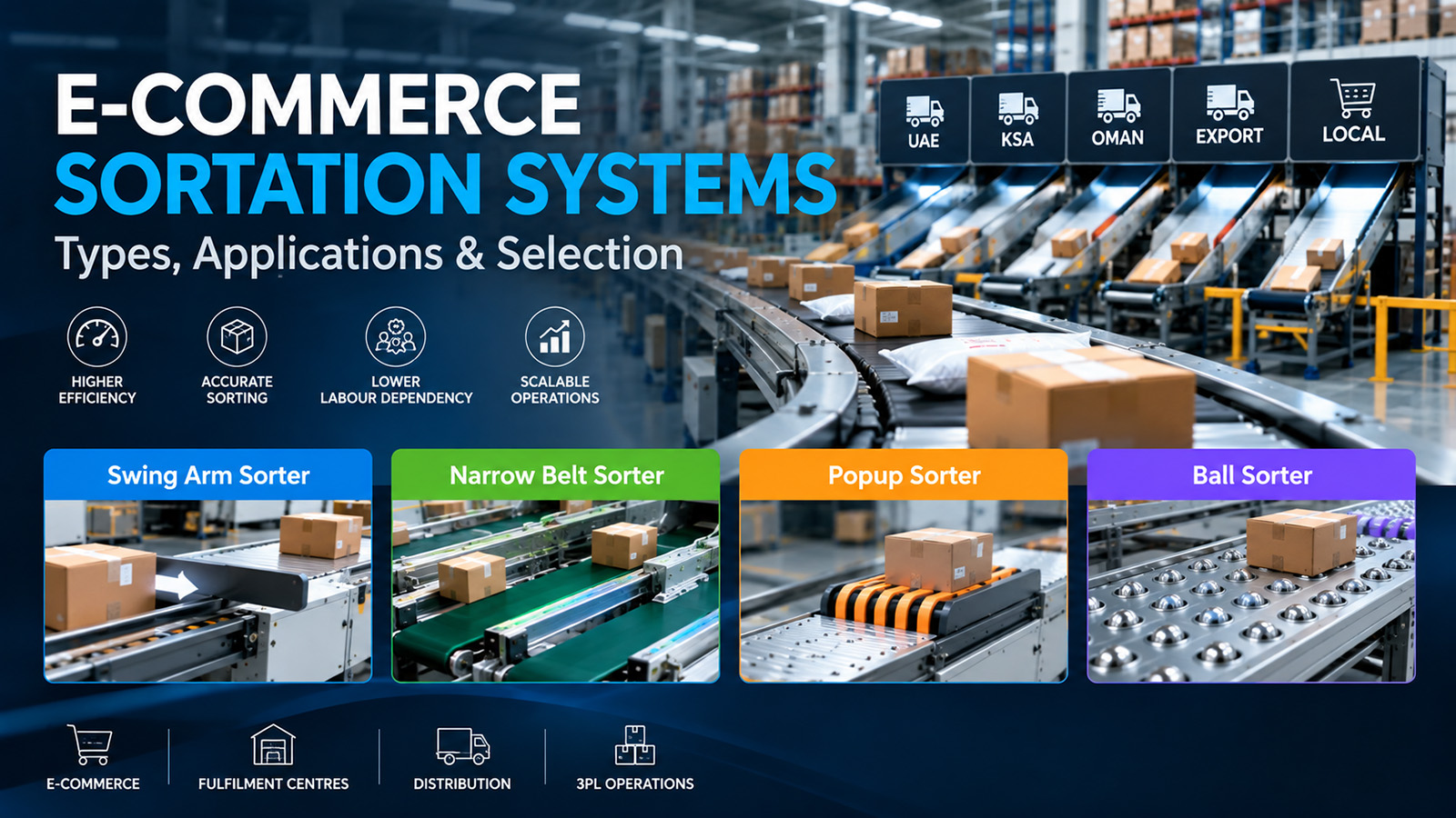 E-Commerce Sortation Systems: Types, Applications & Selection