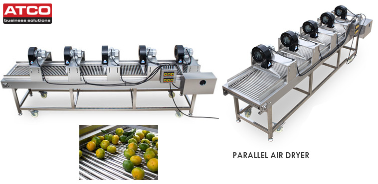 Fruit Vegetable Parallel Air Dryers