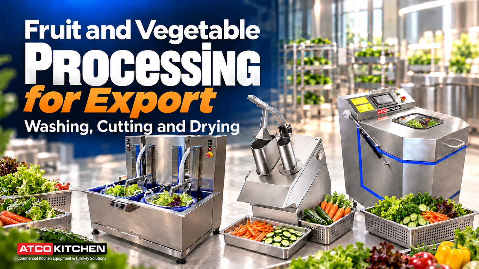 Fruit and Vegetable Processing for Export: Washing, Cutting and Drying
