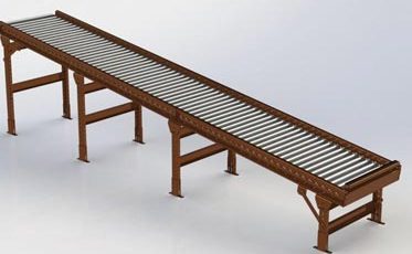 Gravity roller conveyor
