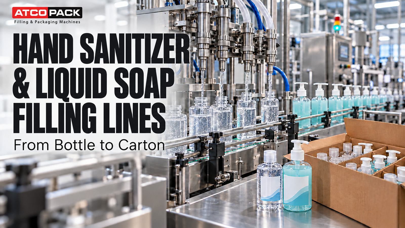 Hand Sanitizer and Liquid Soap Filling Lines: From Bottle to Carton