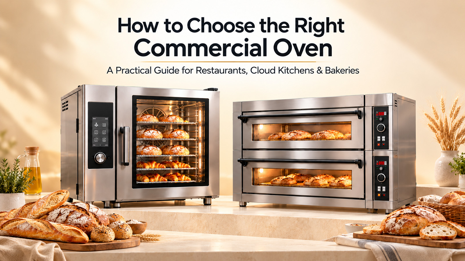 How to Choose a Commercial Oven for a Restaurant, Cloud Kitchen or Bakery
