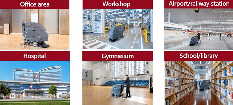 Hand Push Floor Scrubber Features especially suitable for