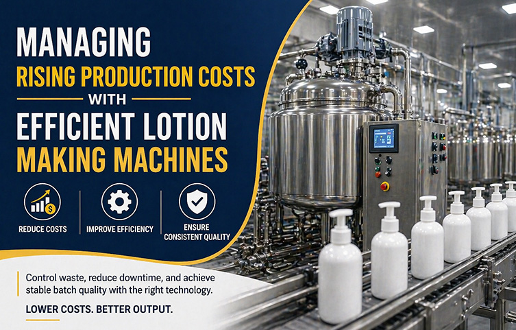 Managing Rising Production Costs with Efficient Lotion Making Machines