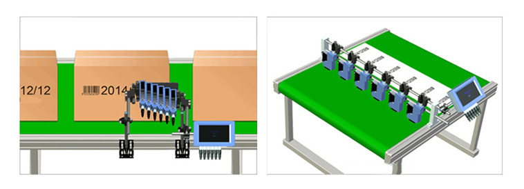 Multi-Heads Inkjet Printer Output