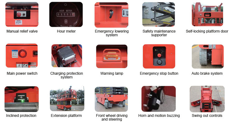 Self Propelled Scissor Lifts Features