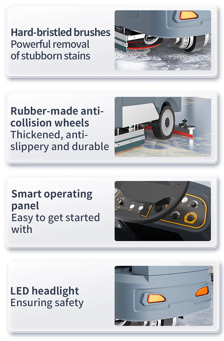 Stand On Floor Scrubber Design and Functional Features