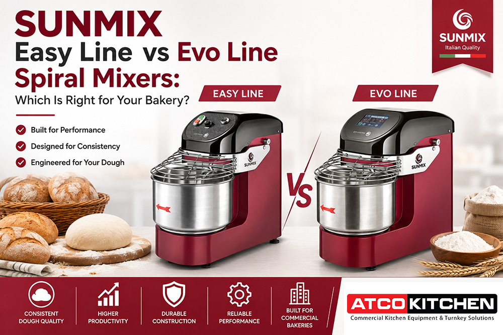 SUNMIX Easy Line vs Evo Line Spiral Mixers: Which Is Right for Your Bakery?