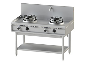 Two Burners Gas Wok