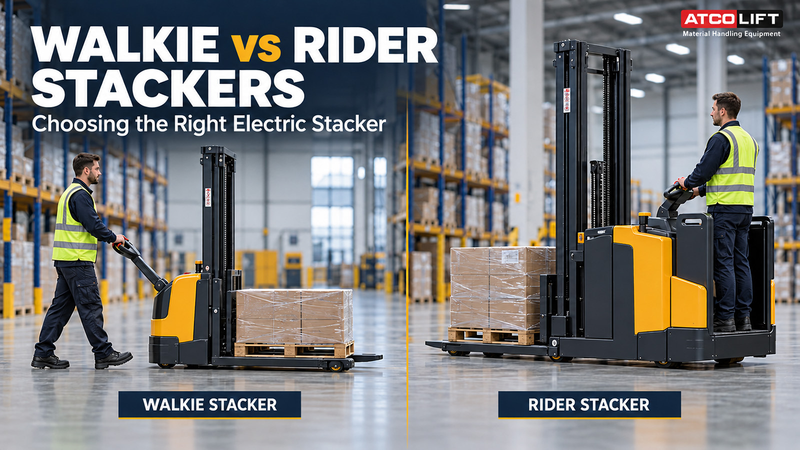 Walkie vs Rider Stackers: Choosing the Right Electric Stacker