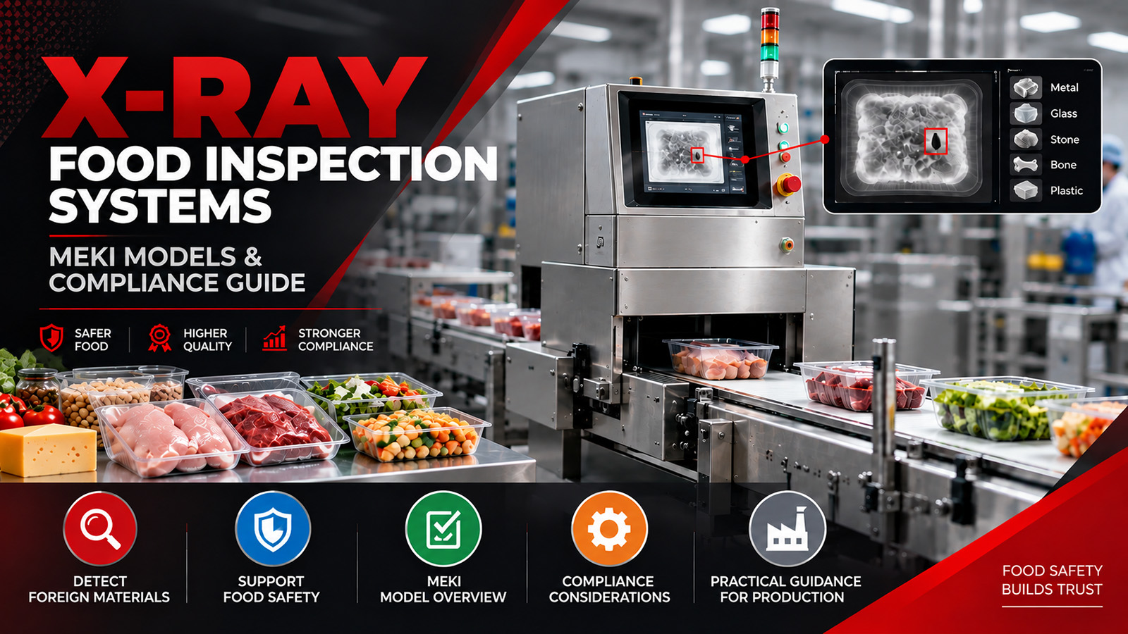 X-Ray Food Inspection Systems: MEKI Models & Compliance Guide